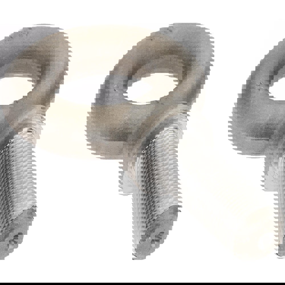 Fixed Lifting Eye Bolt: With Shoulder, 9,000 lb Capacity, 1-14 Thread, Grade 1030 Steel